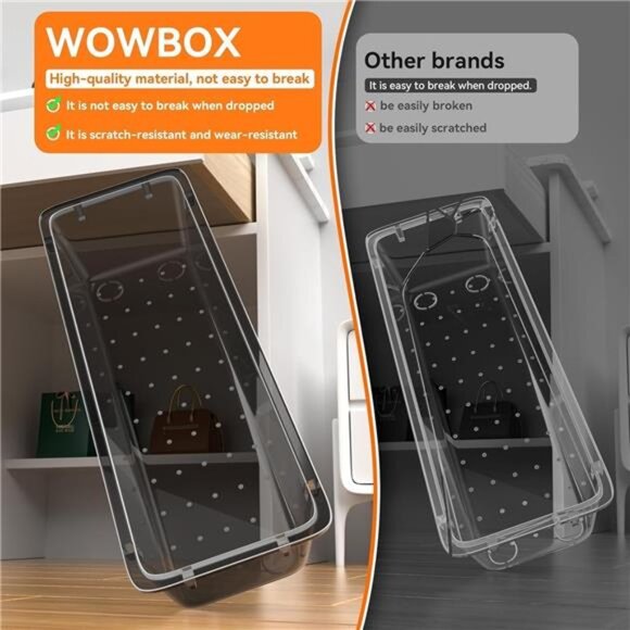 32 PCS Clear Drawer Organizer Set Storage Bins Desk Makeup Jewelry Office Kitche - Picture 5 of 7